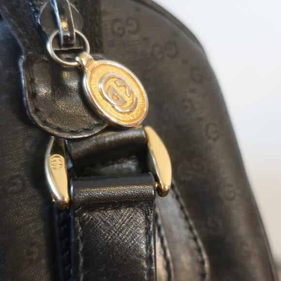 Authentic Womens Gucci Black Guccissima Sherry Web Ophidia Crossbody Handbag - Picture 11 of 16